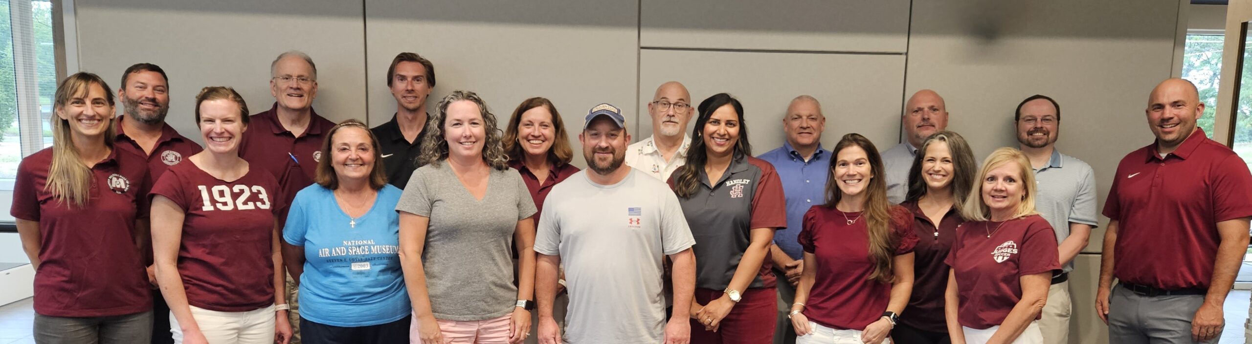 JAA Board Members. Front row, left to right: Fran Ritchie, Alison Cole Hessberg, Mary Wright, Perry McAlister, Eric Estep, Heba Frye, Jennifer Pifer, Cassey Nichols, Michelle Gordon, Bart Chasler. Back row, left to right: Eric Chrisman, Scott Arthur, Christopher March, Karen Justice, Jim Gordon, Tommy Stine, Lincoln Jones, Mark Turner. Not pictured: Gail Pryde, Johnny Craig, Steff Plotts, Chris Garber, Ronnie Putnam